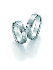 1 Pair of Wedding Rings/Marriage Rings Collection Ruesch Honeymoon Solid I