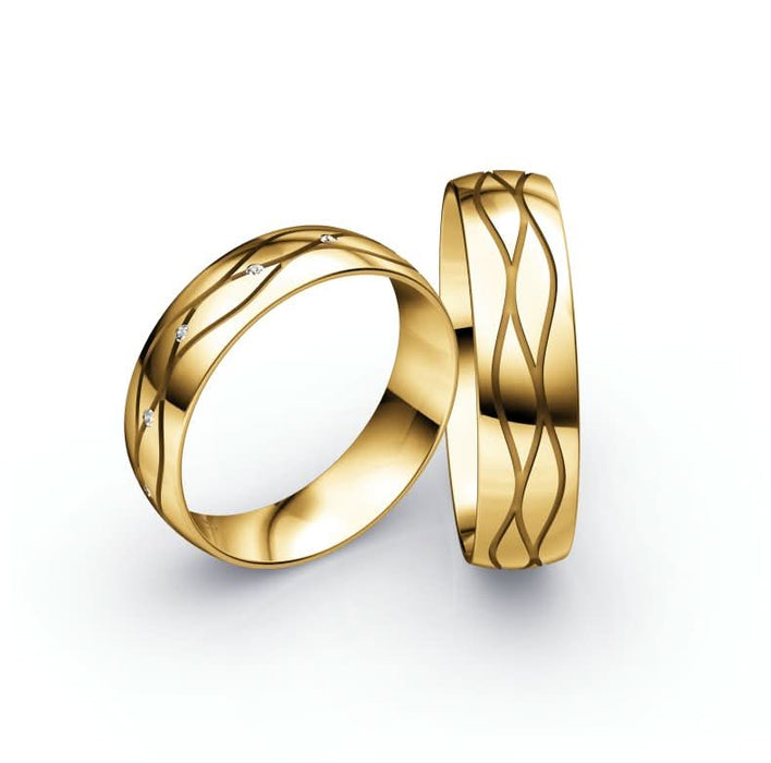 1 Paar Eheringe/Trauringe Collection Ruesch Honeymoon Solid VII - Juwelier Steiner