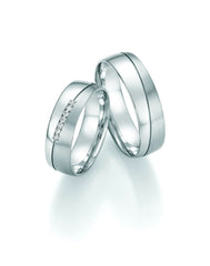 1 paio di fedi nuziali/fedi matrimoniali Collection Ruesch Honeymoon Solid VII