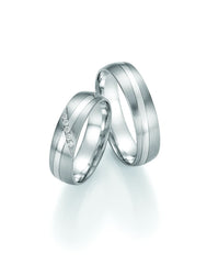 1 Pair of Wedding Rings/Marriage Rings Collection Ruesch Honeymoon Solid VII