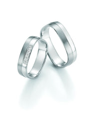 1 Pair of Wedding Rings/Marriage Rings Collection Ruesch Honeymoon Solid VII