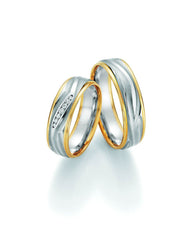1 Paar Eheringe/Trauringe Collection Ruesch Honeymoon Solid V