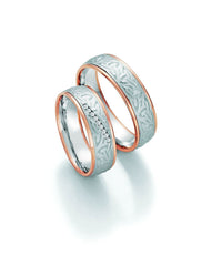 1 Paio di fedi nuziali / anelli di matrimonio Collection Ruesch Honeymoon Solid V