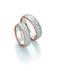 1 Paar Eheringe/Trauringe Collection Ruesch Honeymoon Solid V