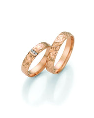 1 Pair of Wedding Rings/Marriage Rings Collection Ruesch Honeymoon Solid XIII