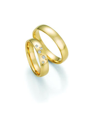 1 Pair of Wedding Rings/Marriage Rings Collection Ruesch Honeymoon Solid XI