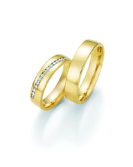 1 Pair of Wedding Rings/Marriage Rings Collection Ruesch Honeymoon Solid XI