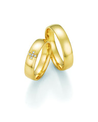 1 Pair of Wedding Rings/Marriage Rings Collection Ruesch Honeymoon Solid XI