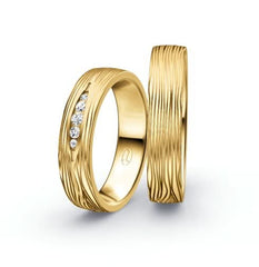 1 Pair of Wedding Rings/Marriage Rings Collection Ruesch Honeymoon Solid XV