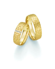 1 Pair of Wedding Rings/Marriage Rings Collection Ruesch Honeymoon Solid X