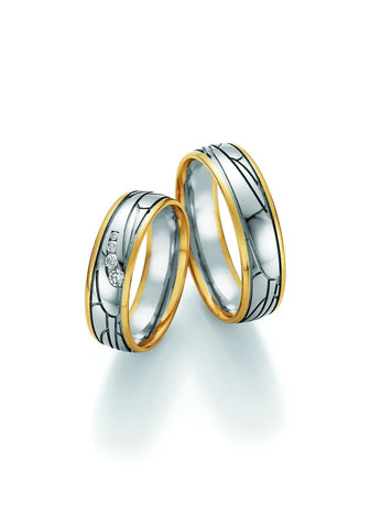1 Pair of Wedding Rings/Marriage Rings Collection Ruesch Honeymoon Visions