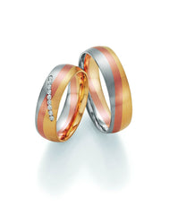 1 Pair of Wedding Rings/Marriage Rings Collection Ruesch Sunrise