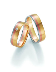 1 Pair of Wedding Rings/Marriage Rings Collection Ruesch Sunrise