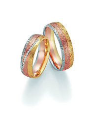 1 paio di fedi nuziali Collection Ruesch Sunrise