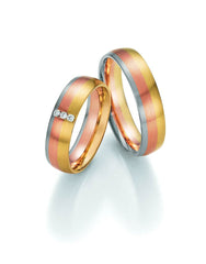1 Pair of Wedding Rings/Marriage Rings Collection Ruesch Sunrise