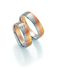 1 Pair of Wedding Rings/Marriage Rings Collection Ruesch Sunrise