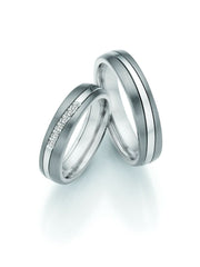 1 Pair of Wedding Rings/Marriage Rings Collection Ruesch Surfing Colors