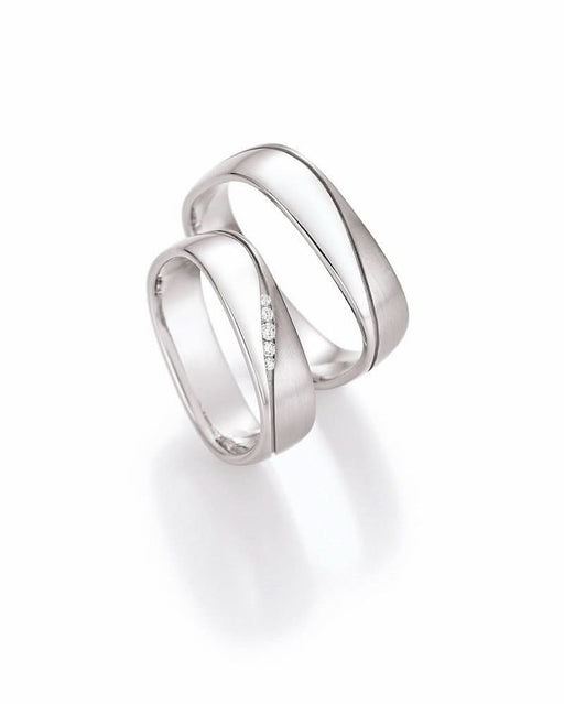 1 Paar Eheringe/Trauringe Collection Ruesch White Style Silver Dreams Brilliant - Juwelier Steiner
