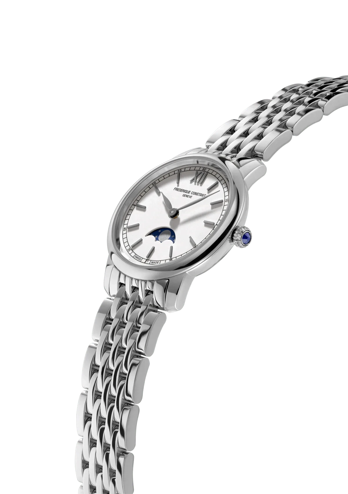 FREDERIQUE CONSTANT Slimline Ladies Moonphase FC-206SW1S6B - Juwelier Steiner