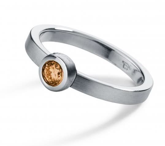 Humphrey Citrinring aus Edelstahl - Juwelier Steiner