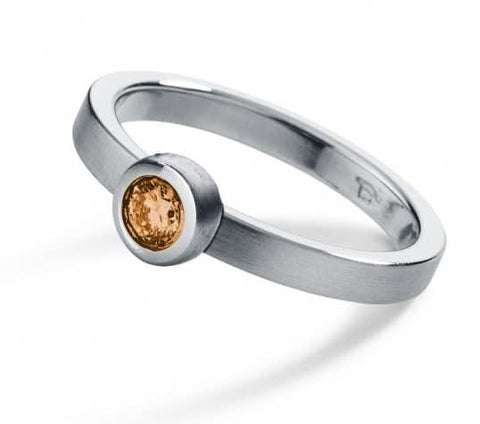 Humphrey Citrinring made of stainless steel