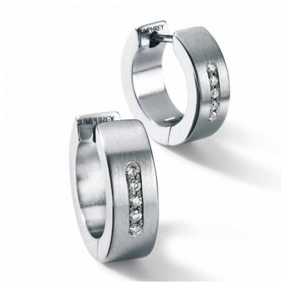 Humphrey Creolen mit Diamanten - Juwelier Steiner