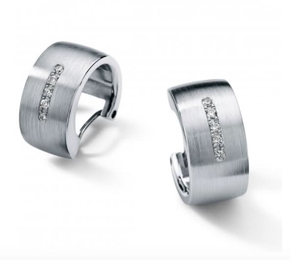 Humphrey Creolen mit Diamanten - Juwelier Steiner