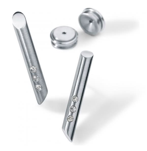 Humphrey Ohrstecker Stift mit Diamanten - Juwelier Steiner