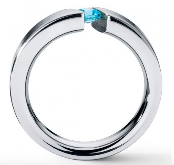 Humphrey Topasring aus Edelstahl - Juwelier Steiner