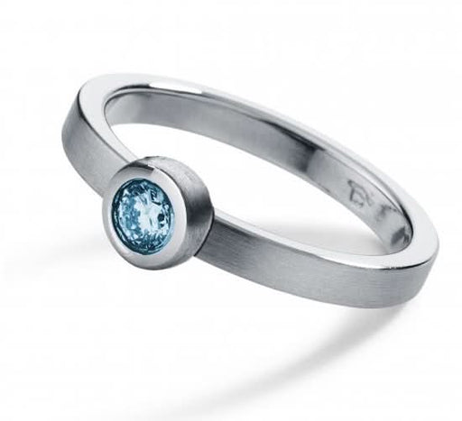 Humphrey Topasring aus nickelfreiem Edelstahl - Juwelier Steiner