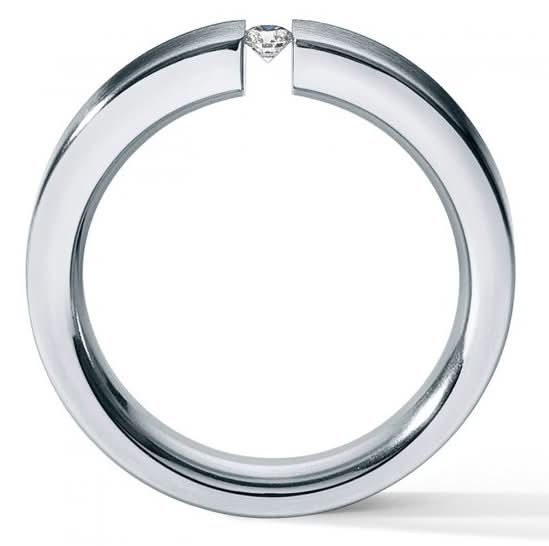 Humphrey Trauring mit Diamant - Juwelier Steiner