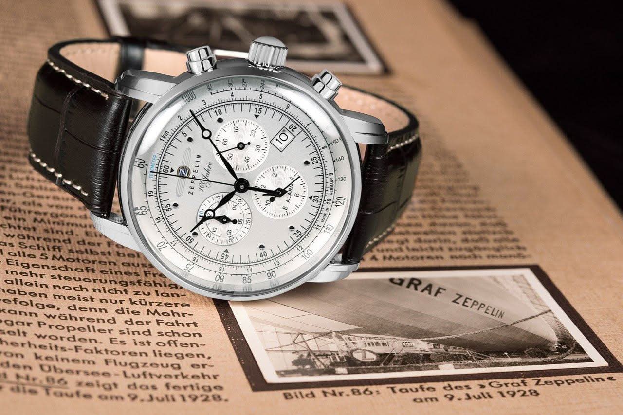 Zeppelin 100 Years Zeppelin Chronograph | Brown White (7680-1) buy
