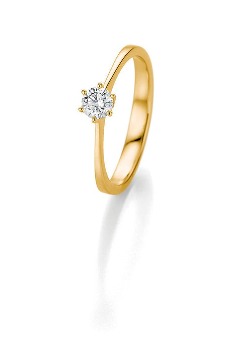 CR Marry Me Solitaire Ring Gelbgold 585 · 0,33 ct W-SI - Juwelier Steiner