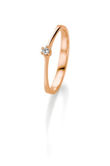 Anello di fidanzamento/anello solitario CR Marry Me oro rosa 585 · 0,06 ct W-SI