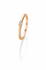CR Marry Me Engagement Ring/Solitaire Ring Rose Gold 585 · 0.06 ct W-SI