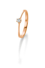 Anello di fidanzamento/anello solitario CR Marry Me oro rosa 585 · 0,10 0 ct W-SI