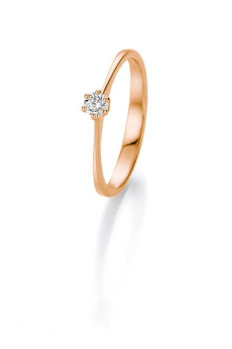 CR Marry Me Solitaire Ring Roségold 585 · 0,15 ct W-SI - Juwelier Steiner