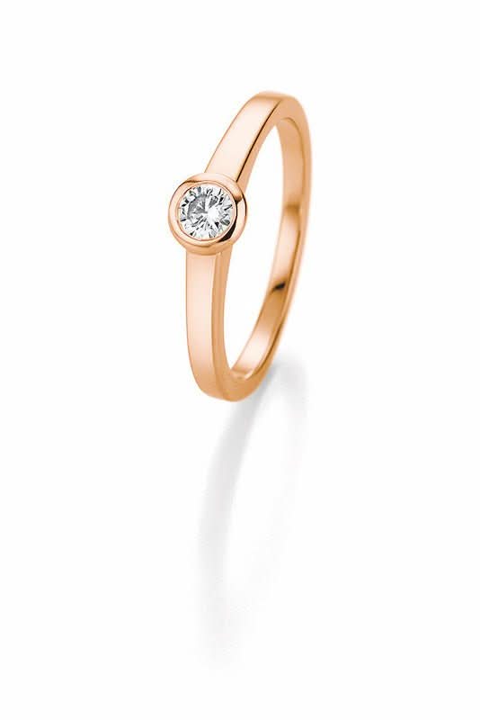 CR Marry Me Solitaire Ring Roségold 585 · 0,25 ct W-SI - Juwelier Steiner
