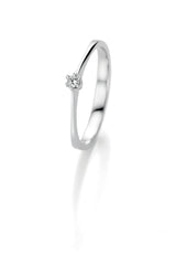 CR Marry Me Engagement Ring/Solitaire Ring White Gold 585 · 0.06 ct W-SI