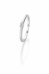 CR Marry Me Engagement Ring/Solitaire Ring White Gold 585 · 0.06 ct W-SI