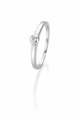 CR Marry Me Engagement Ring/Solitaire Ring White Gold 585 · 0.06 ct W-SI