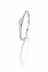 CR Marry Me Engagement Ring/Solitaire Ring White Gold 585 · 0.10 0ct W-SI