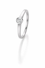 CR Marry Me Verlobungsring/Solitaire Ring Weißgold 585 · 0,15 ct W-SI