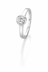 CR Marry Me Engagement Ring/Solitaire Ring White Gold 585 · 0.50 ct W-SI