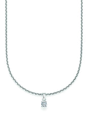 CR Solitaire Pendant White Gold 23-34100