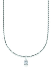 CR Solitaire Pendant White Gold 23-34150