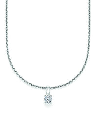 CR Solitaire Pendant White Gold 23-34200