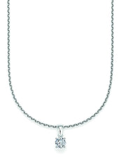 CR Solitaire Pendant White Gold 23-34250