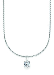 CR Solitaire Pendant White Gold 23-34500
