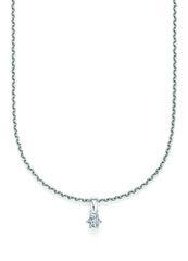 CR Solitaire Pendant White Gold 23-36100